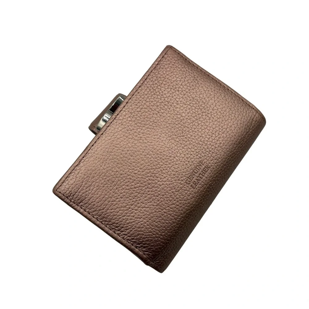Giani Bernini Bifold Wallet Womens‎ Rose Gold Excellent Metallic Leather GB